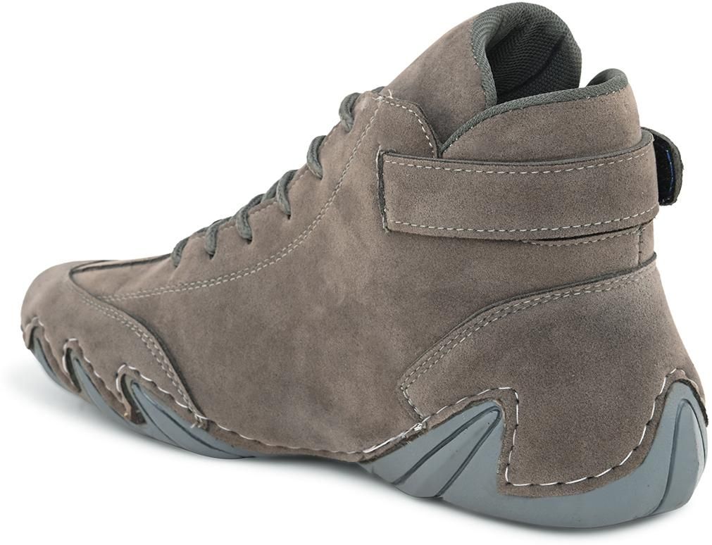 Premium Italian Handmade Shoes – High-Top Grey Casuals