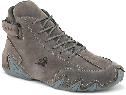 Premium Italian Handmade Shoes – High-Top Grey Casuals