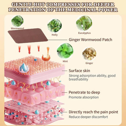 Wormwood Moxibustion Joint Pain Relief Patches – Natural Herbal Therapy