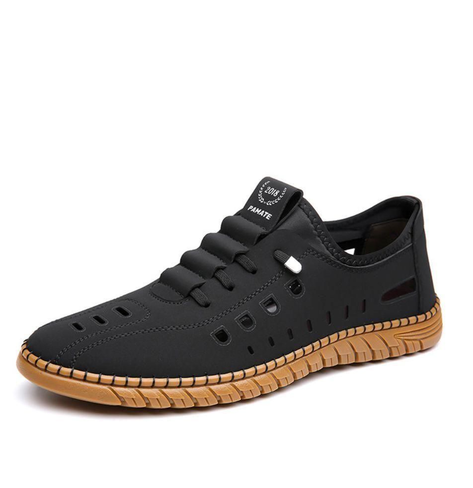UrbanEdge™ Laser-Cut Leather Casual Shoes for Men