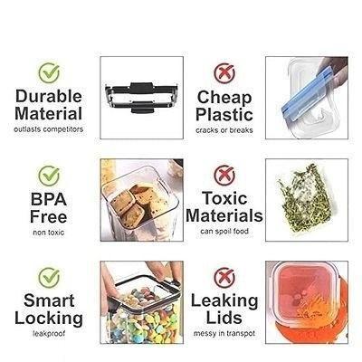 Airtight Kitchen Storage Container Set (Pack of 4)